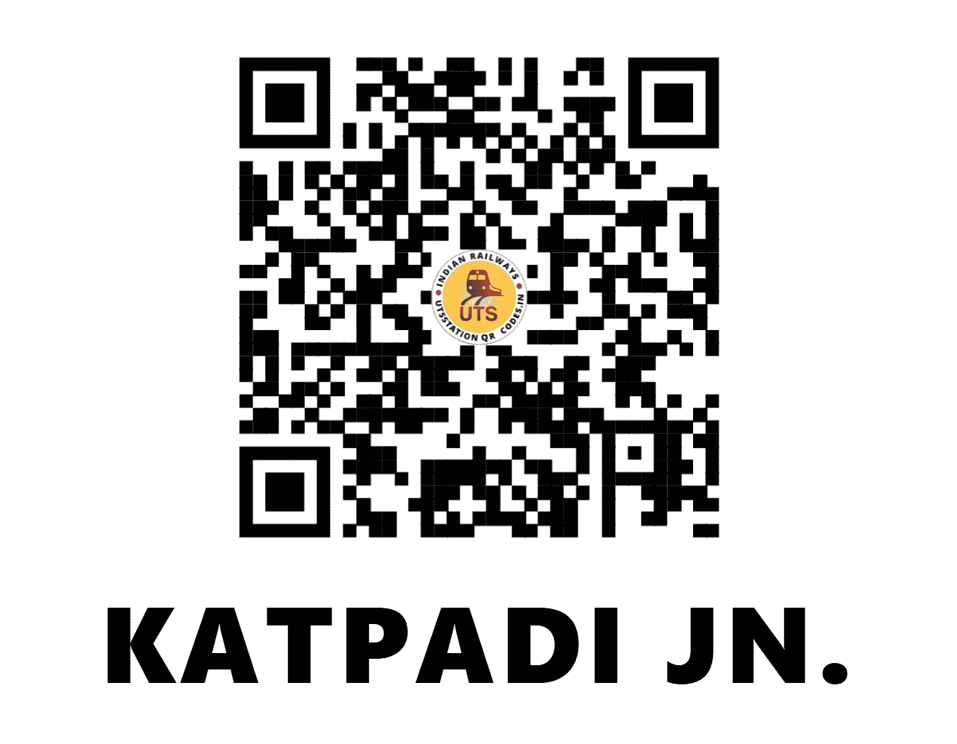 UTS QR Code for KATPADI JN. - KPD - SR (TAMIL NADU)